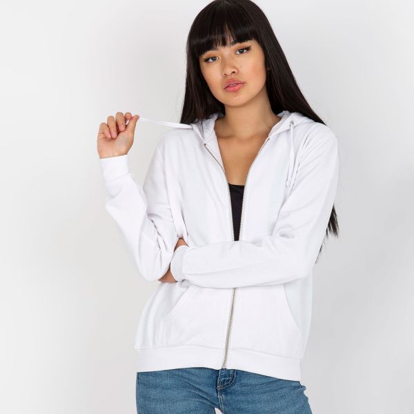 Basic Zip Up huppari valkoinen-1