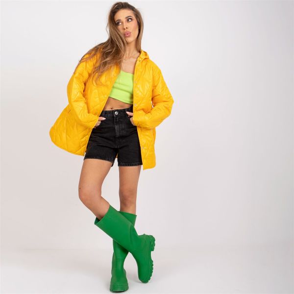 Rue Paris Eleanor takki mustard-1