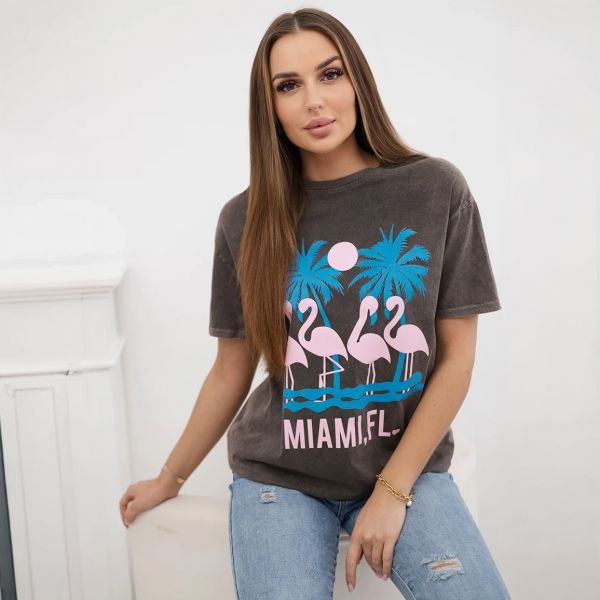 Kesi Flamingo t-paita taupe