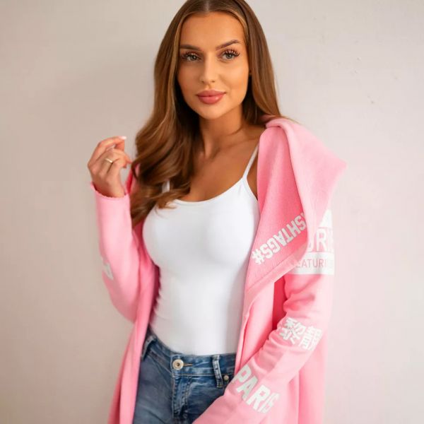 Kesi Sixth trikootakki hupulla pinkki-7
