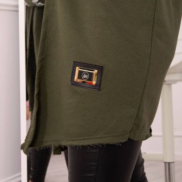Kesi Sixth trikootakki hupulla khaki-5