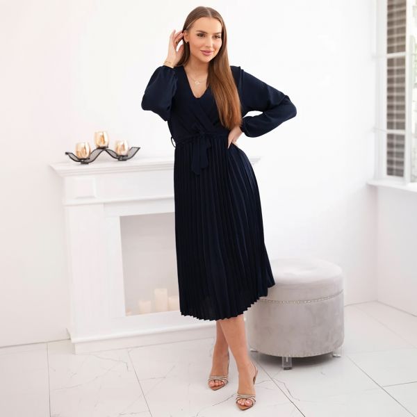 Vivaldi mekko vyöllä navy