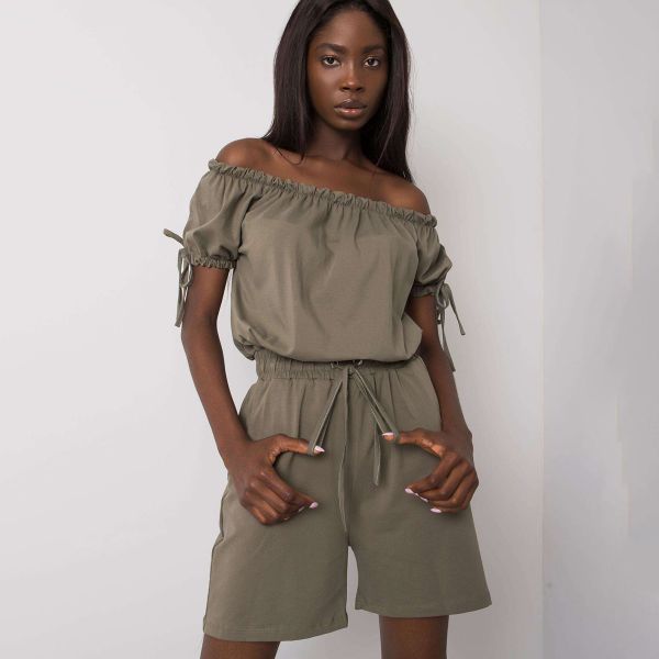 Och Bella Sandrine jumpsuit khaki