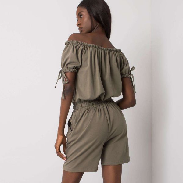 Och Bella Sandrine jumpsuit khaki-3