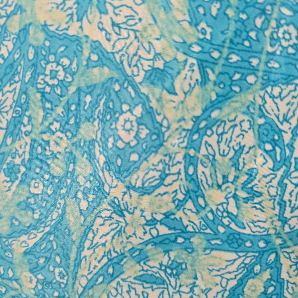 Indore turkoosikuvioinen mekko-4