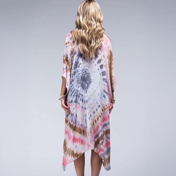 One by Onedder kimono Tie-Dye Pink-4