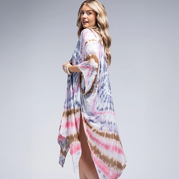 One by Onedder kimono Tie-Dye Pink-3
