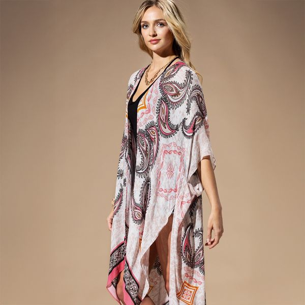 One by Onedder kimono Pink Paisley-2