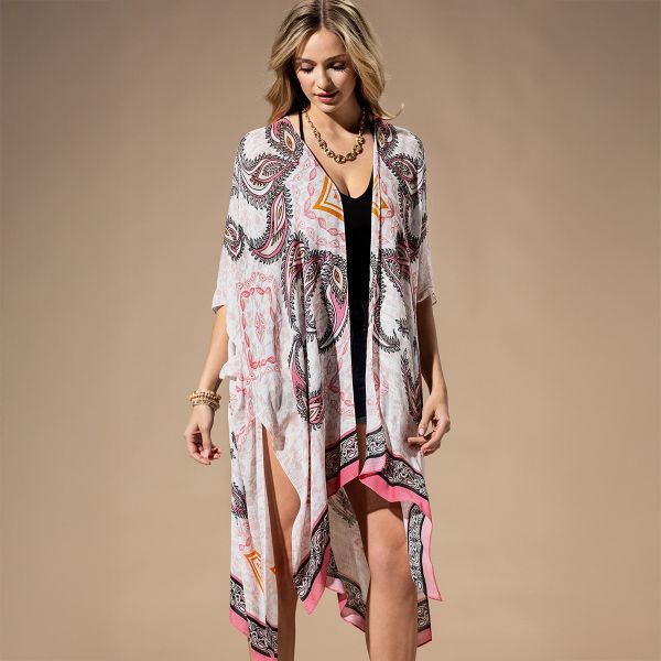 One by Onedder kimono Pink Paisley-6