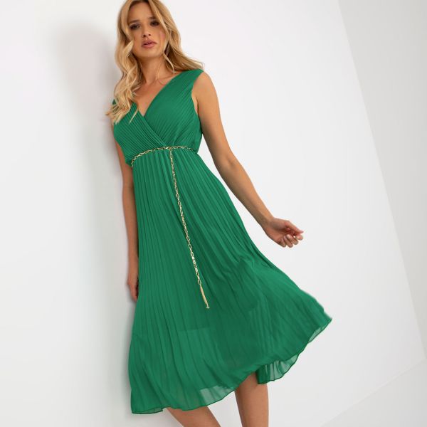 New Collection Celinne mekko vyöllä vihreä-5