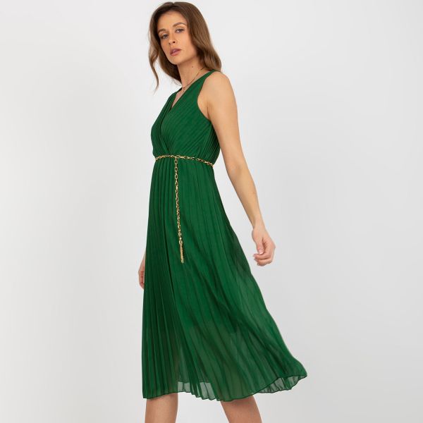 New Collection Celinne mekko vyöllä t.vihreä