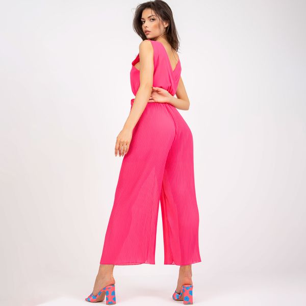 Pammy Firenze jumpsuit neonpinkki-4