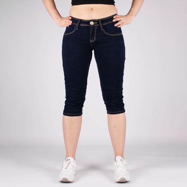 Girl Vivi Stretch farkkucaprit navy-3