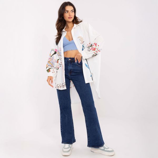 Pammy Naomi oversize paita valkoinen-2