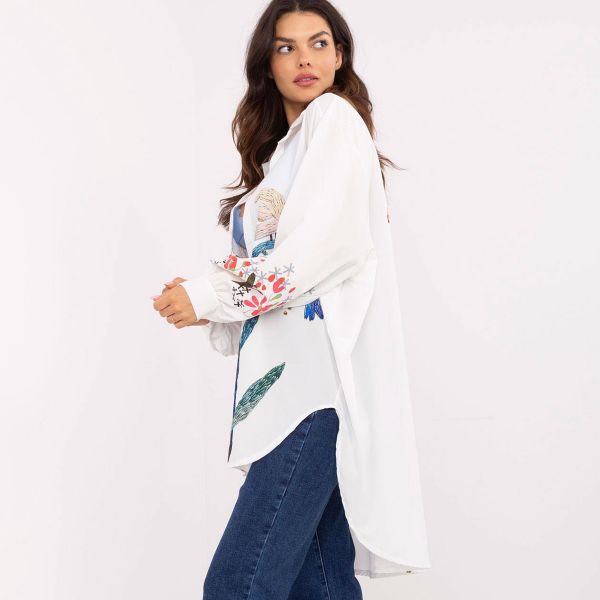 Pammy Naomi oversize paita valkoinen-4