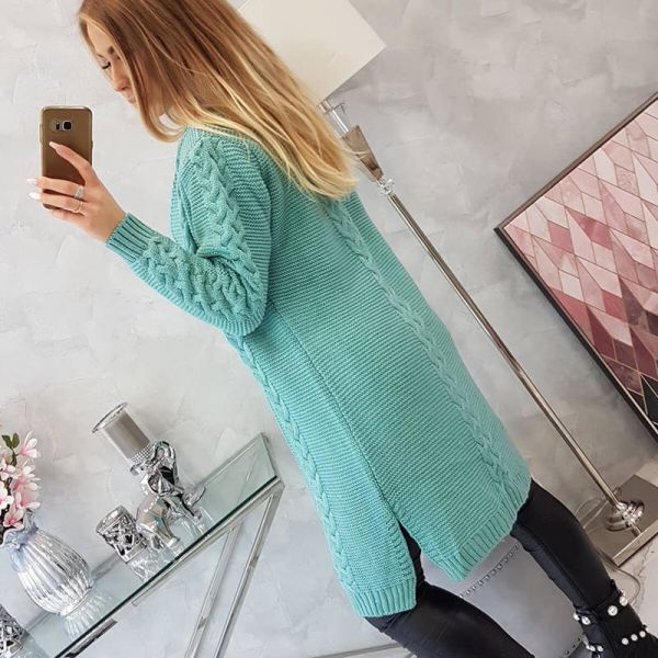 Kesi Weave neuletakki seagreen-6