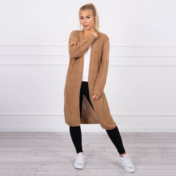 Kesi Long neuletakki camel-1
