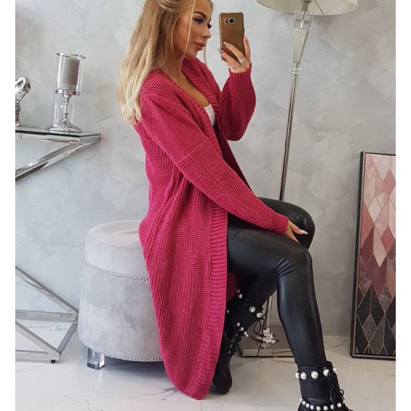 Kesi Londa neuletakki fuksia-7