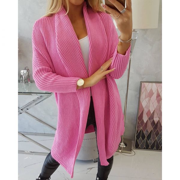 Kesi neuletakki pinkki-1