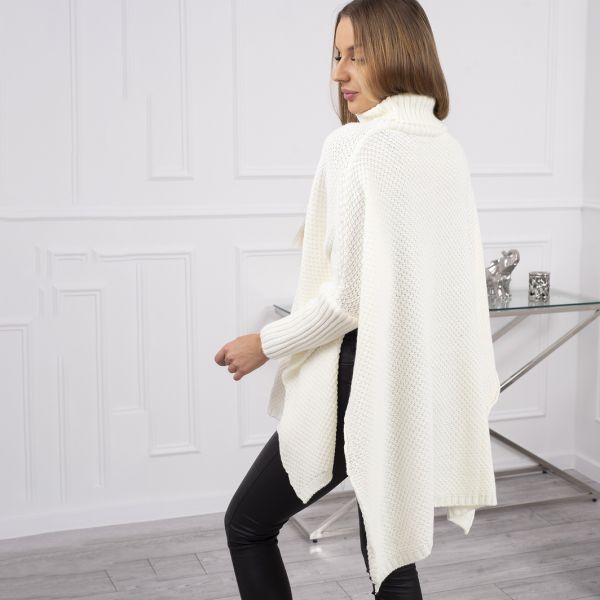 Kesi Allura neuleponcho l.valkoinen-3