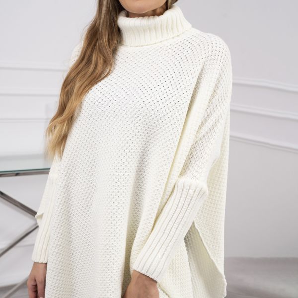 Kesi Allura neuleponcho l.valkoinen-2