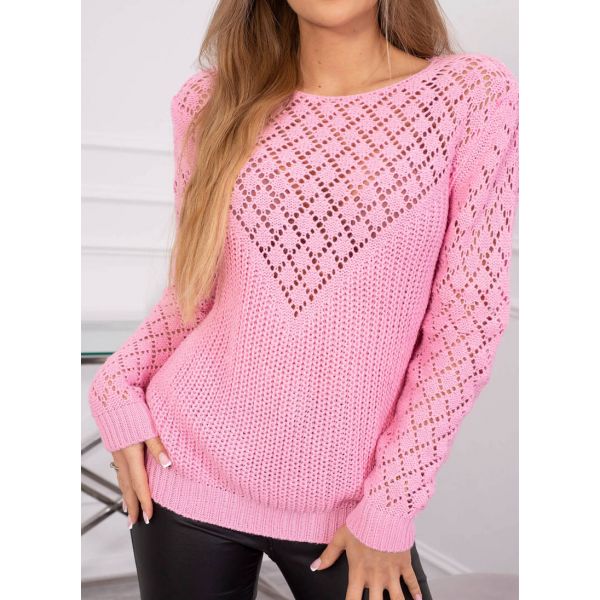 Kesi Decorative neulepaita pinkki-3