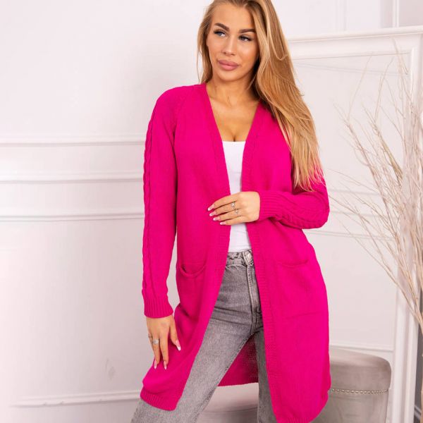 Kesi Donna neuletakki fuksia-1