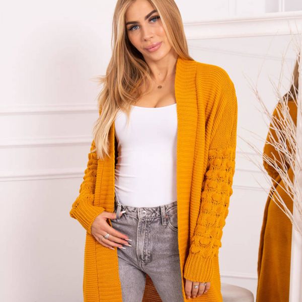 Kesi Longy neuletakki mustard-4