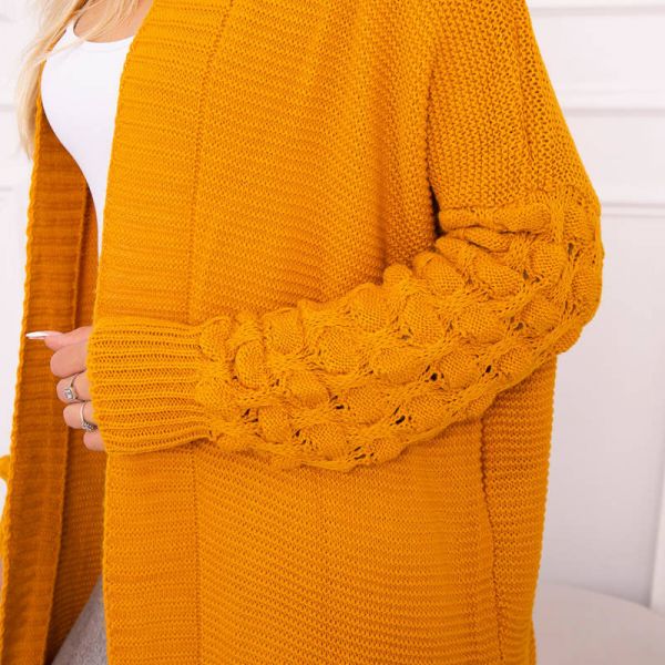 Kesi Longy neuletakki mustard-6