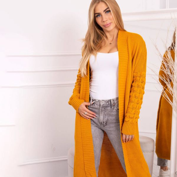 Kesi Longy neuletakki mustard-7