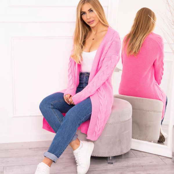 Kesi Elegant neuletakki pinkki-1