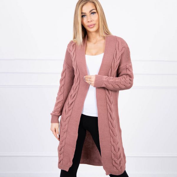 Kesi Elegant neuletakki vanha roosa-1
