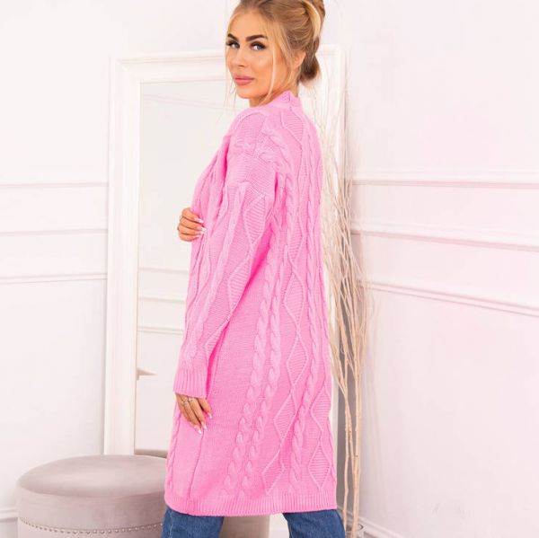 Kesi Figure neuletakki pinkki-3