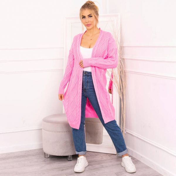 Kesi Figure neuletakki pinkki-2