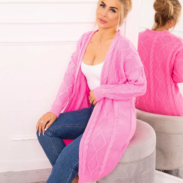 Kesi Figure neuletakki pinkki-1
