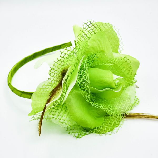 Hiuspanta verkkokukalla lime