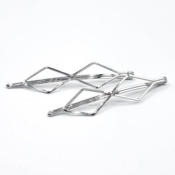 Hiuspinni Diamond 2kpl 7 cm hopea-1