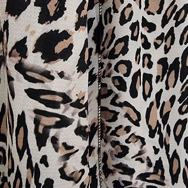 Elle Carina mekko leopardikuvio ruskea-5