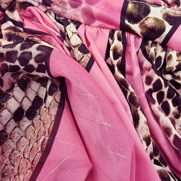 Elle Taylor Python kuvioitu mekko pinkki-4
