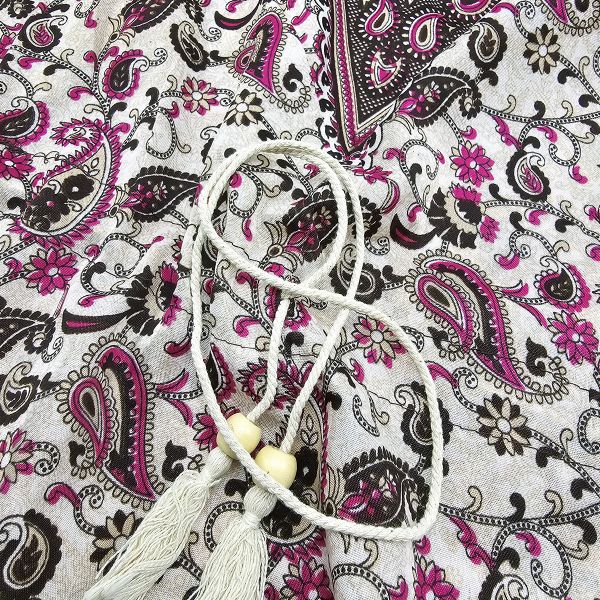 Sumel Paisley kaftaani fuksia/ruskea-4