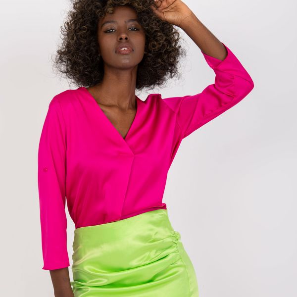 Rue Paris Ofelia satiinipaita fuksia-3