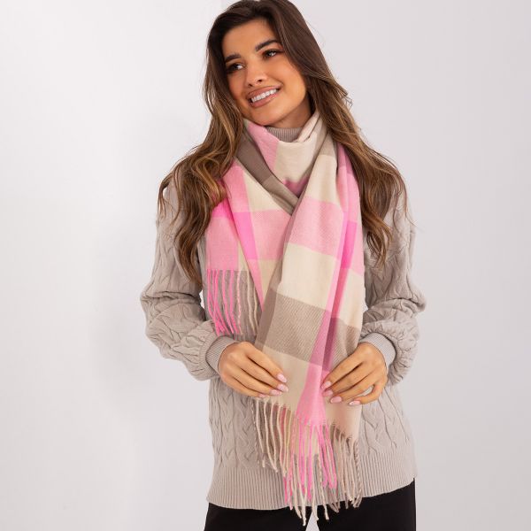 Wool Fashion suuri neulehuivi pinkki