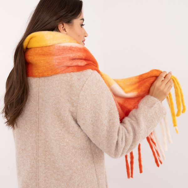 Wool Fashion suuri kaulahuivi oranssi-2