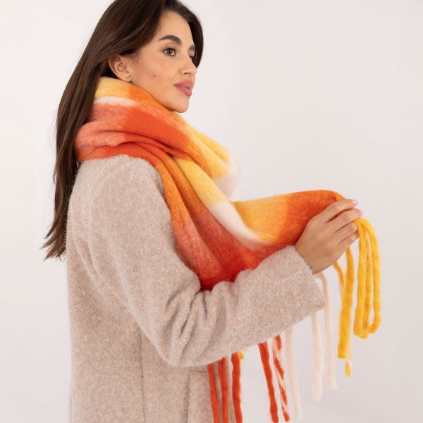 Wool Fashion suuri kaulahuivi oranssi-4