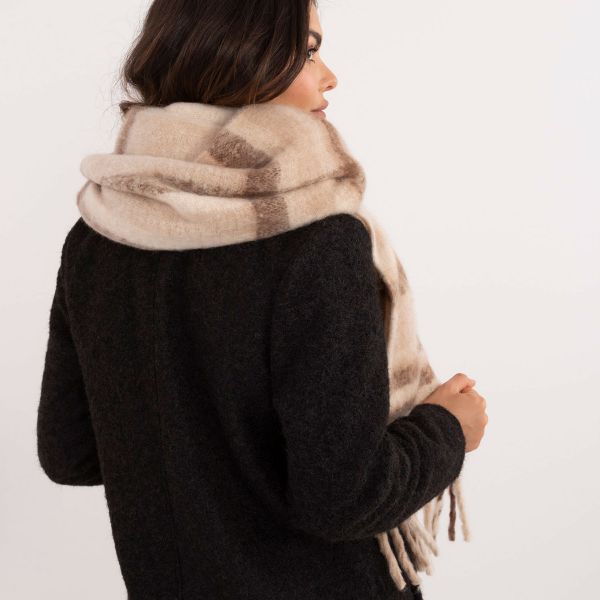 Wool Fashion suuri kaulahuivi ruskea-4