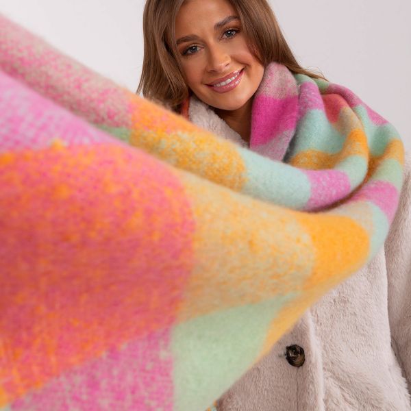 Wool Fashion suuri kaulahuivi värikäs-2