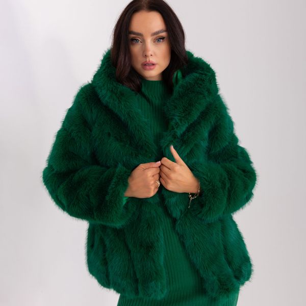 Wool Fashion Nera keinoturkistakki vihreä