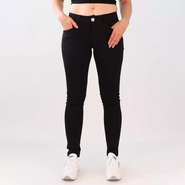Girl Vivi stretch-housut musta