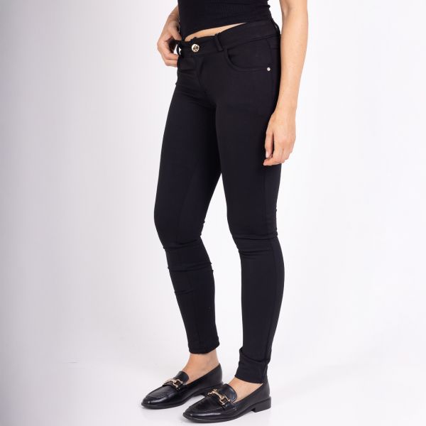 Girl Vivi stretch-housut musta-9
