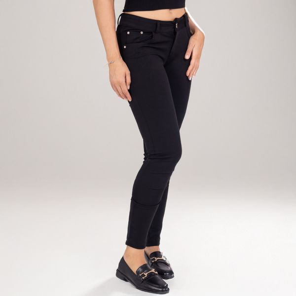 Girl Vivi stretch-housut musta